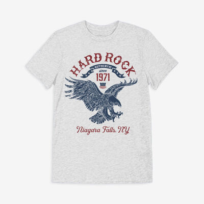 Americana Flying Eagle Tee in Gray